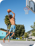 Basketball activity scene